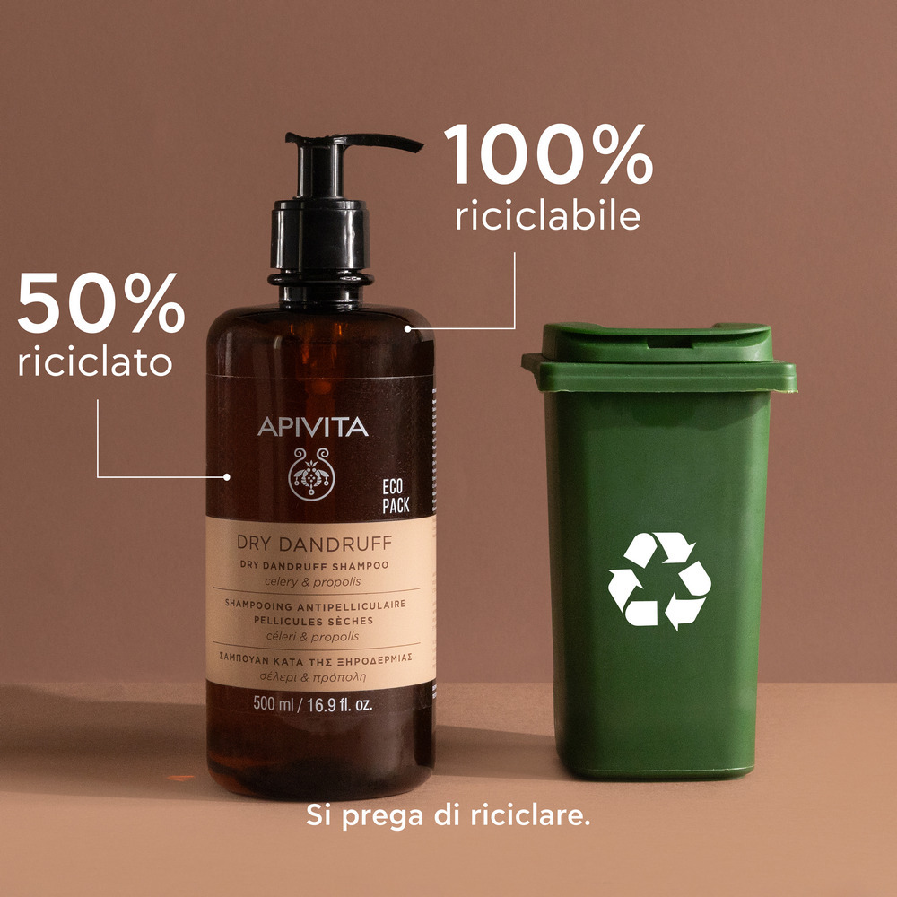 Apivita Dry Dandruff - Shampoo Antiforfora Per Cuoio Capelluto Secco 500 ml