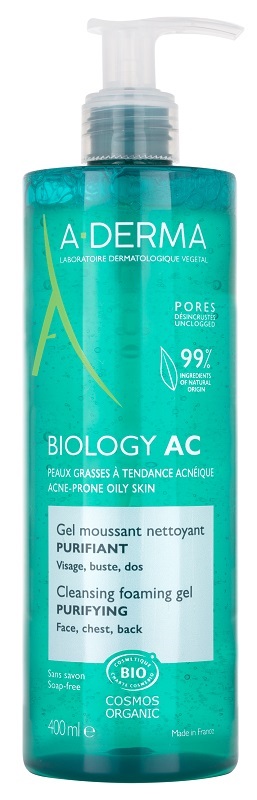 A-DERMA BIOLOGY Gel Detergente 400mL