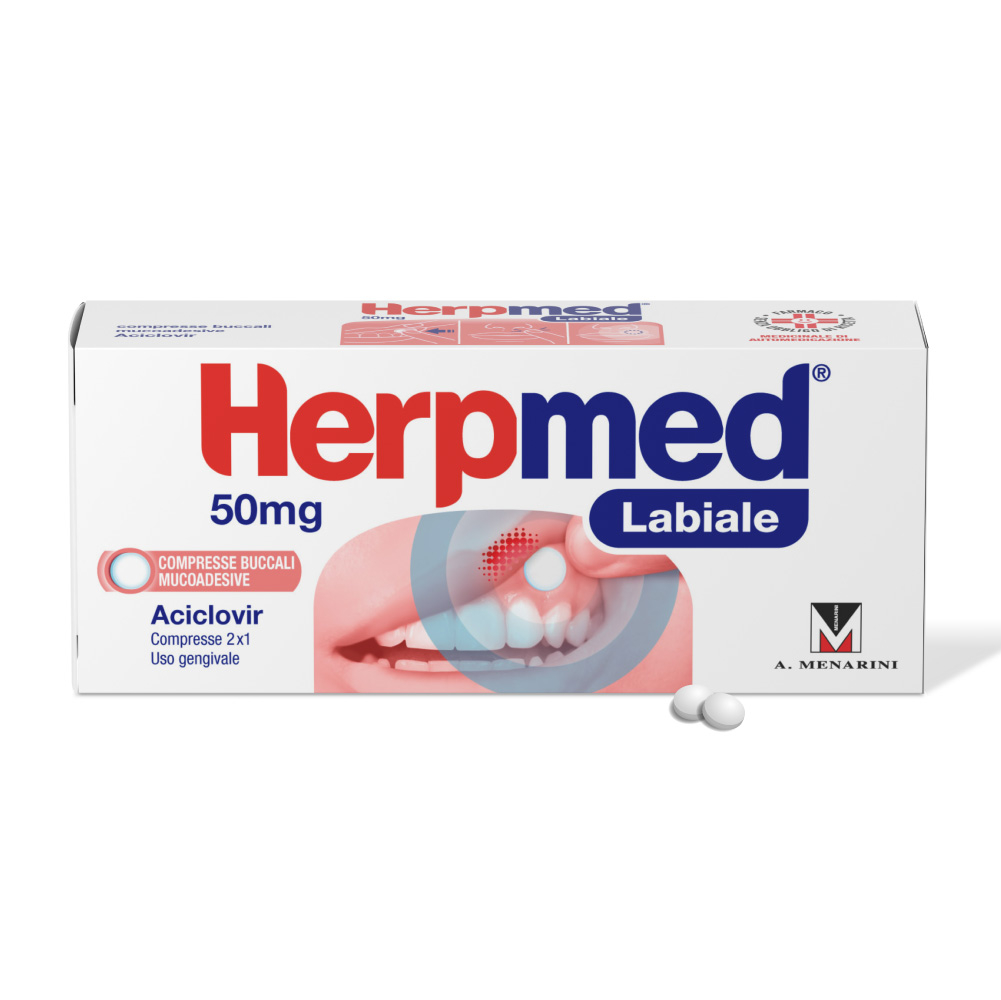 Herpmed Labiale Compresse Buccali Mucoadesive Aciclovir 50mg Herpmed Labiale Compresse Buccali Mucoadesive Aciclovir 50mg