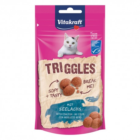 VITAKRAFT GATTO SNACK TRIGGLES MERLUZZO NERO 40GR