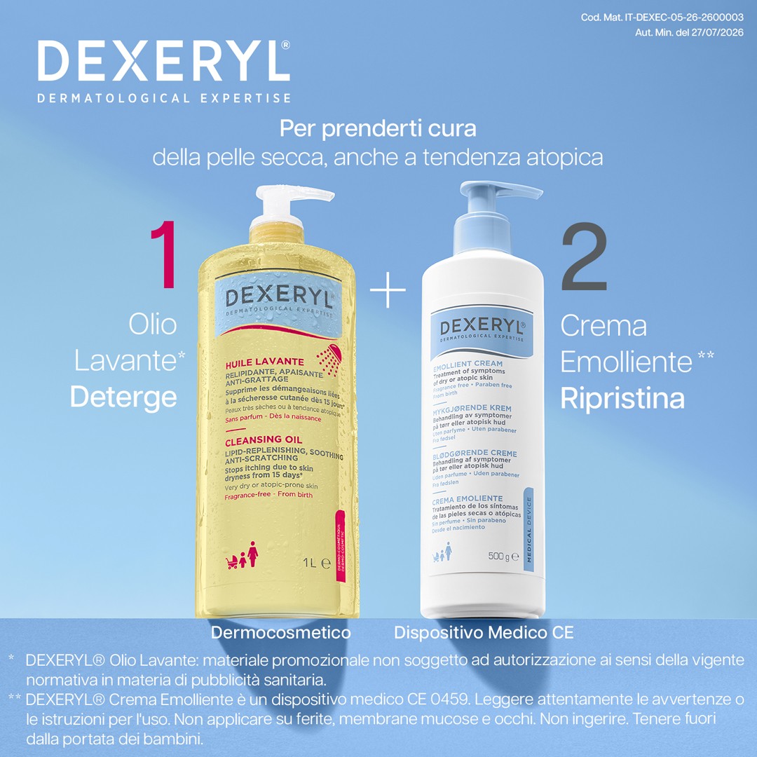 Dexeryl - Olio Lavante Antiprurito Per Pelle Secca E A Tendenza Atopica 500 ml