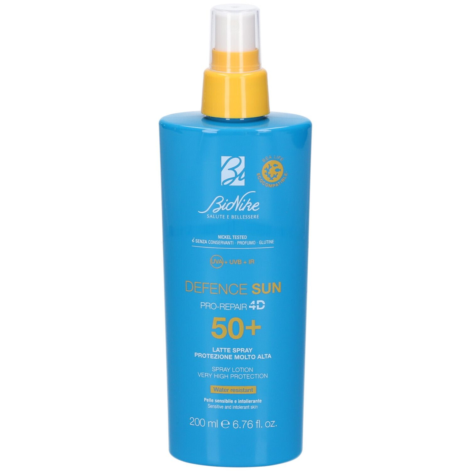 BioNike Defence Sun Pro-Repair 4D SPF 50+ Latte Spray Protezione Molto Alta 200ml 