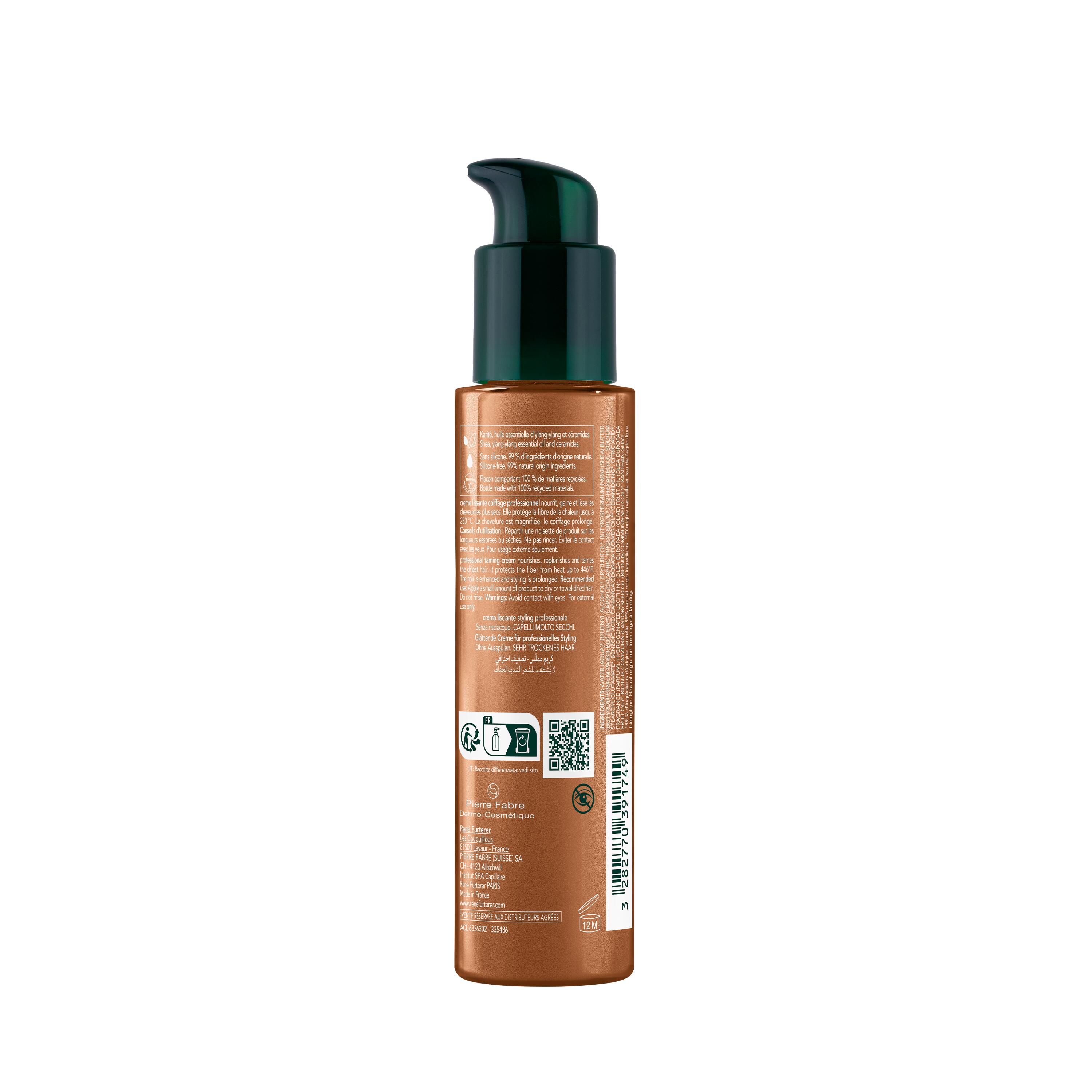 René Furterer Sublime Karité - Crema Lisciante Per Capelli Secchi 100 ml