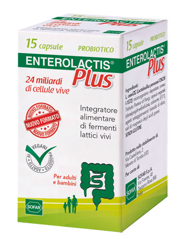 Enterolactis Plus Capsule, Integratore Alimentare con Fermenti lattici, probiotici L,Casei DG, 24 Miliardi Cellule Vive, Senza Glutine e Lattosio, 15 Capsule Enterolactis Plus Capsule, Integratore Alimentare con Fermenti lattici, probiotici L,Casei DG, 24 Miliardi Cellule Vive, Senza Glutine e Lattosio, 15 Capsule