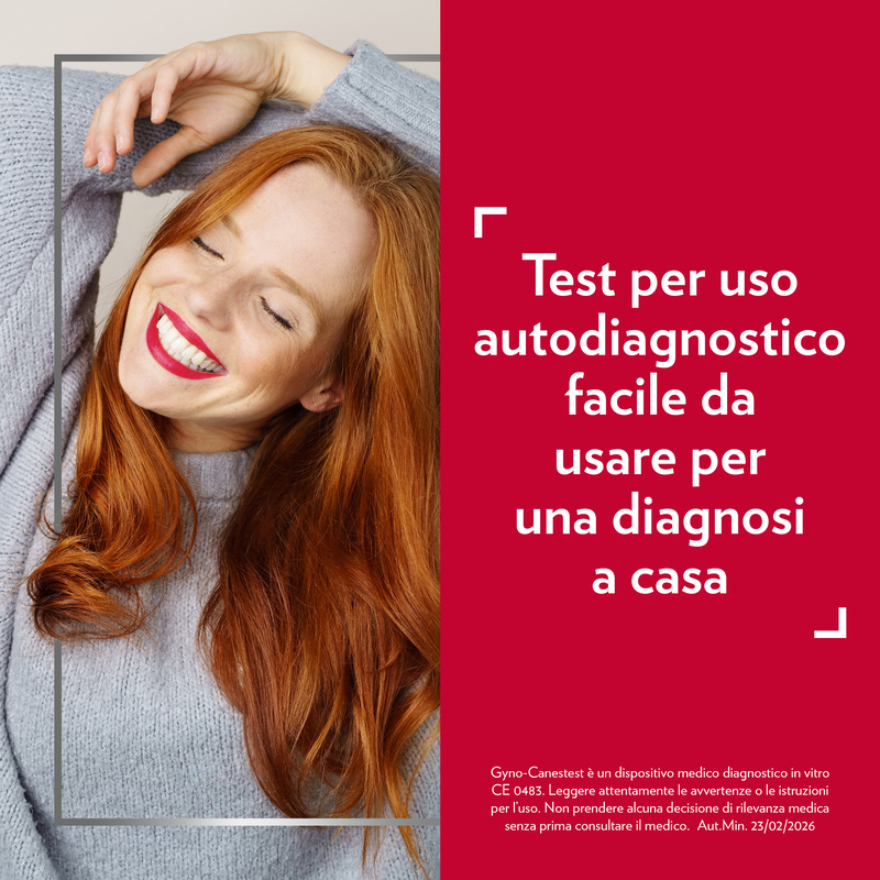 Gyno-Canestest Autotest Vaginale Per Diagnosticare le Infezioni Vaginali comuni,  Risultati disponibili in pochi secondi, 1 Tampone per Autodiagnosi