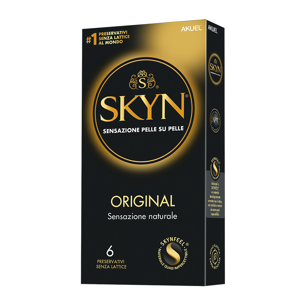 Akuel Skin Original Preservativi Senza Lattice no latex 6 Pezzi