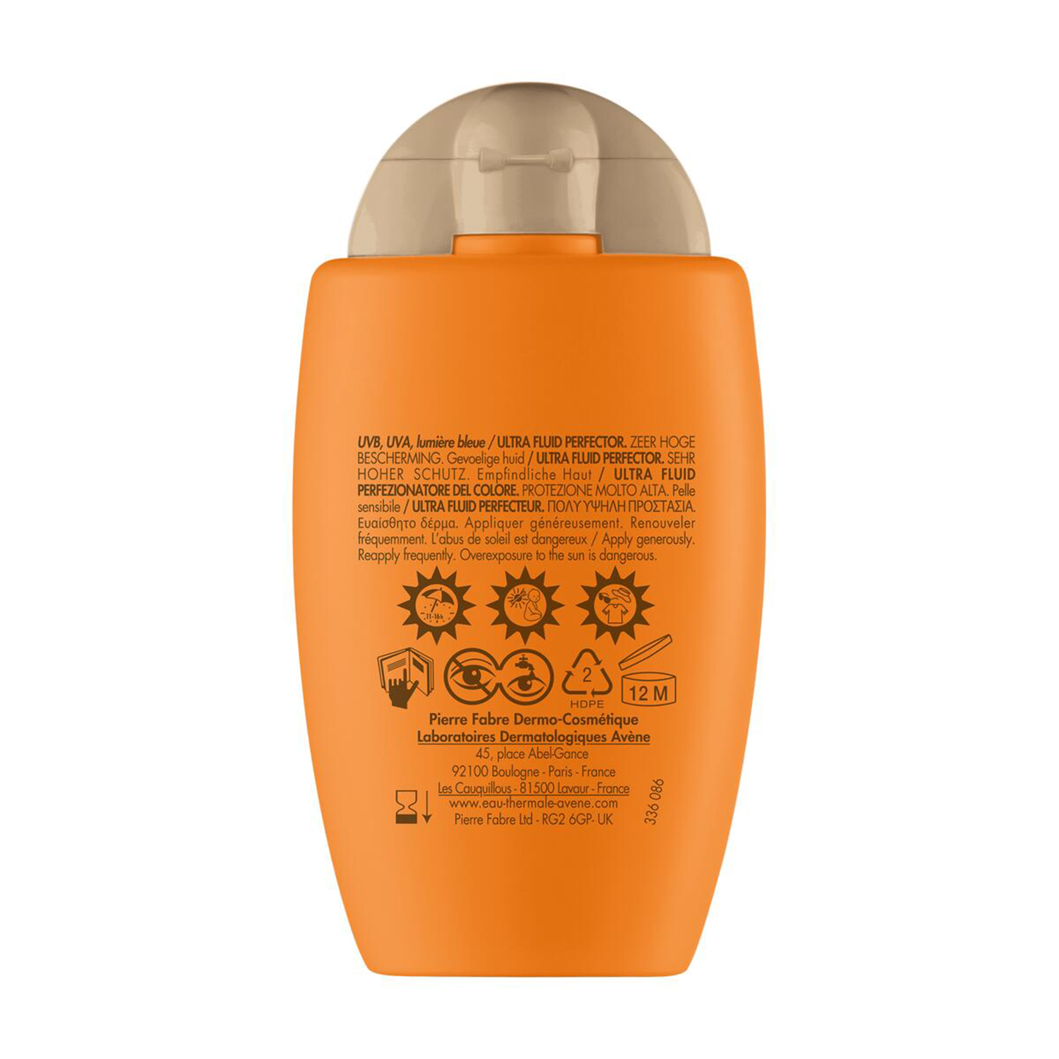 Avène - Ultra Fluid Perfezionatore Protezione Solare Molto Alta SPF50+ Viso 50 ml