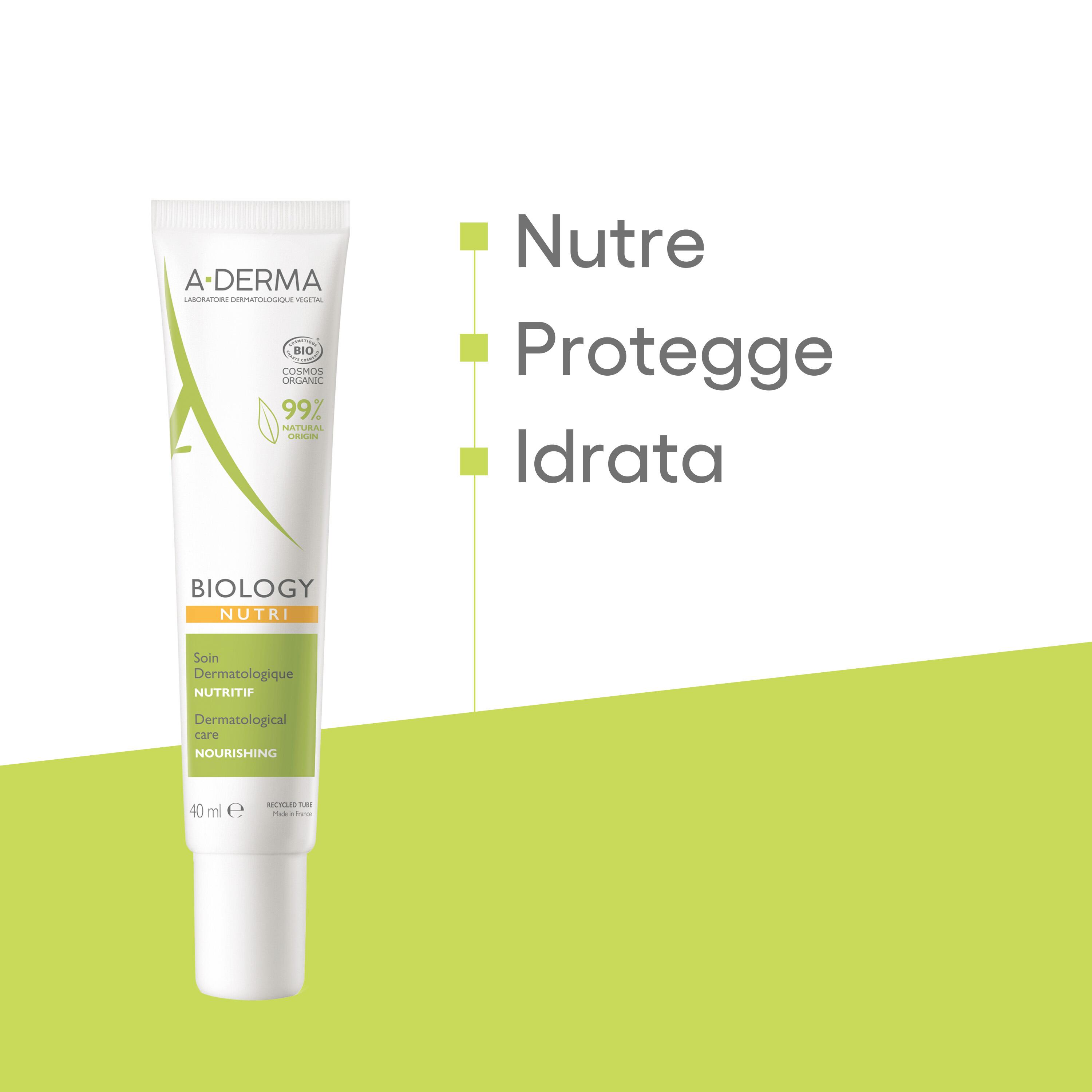 A-Derma Biology Nutri - Trattamento Dermatologico Nutritivo Per Pelle Molto Secca 40 ml