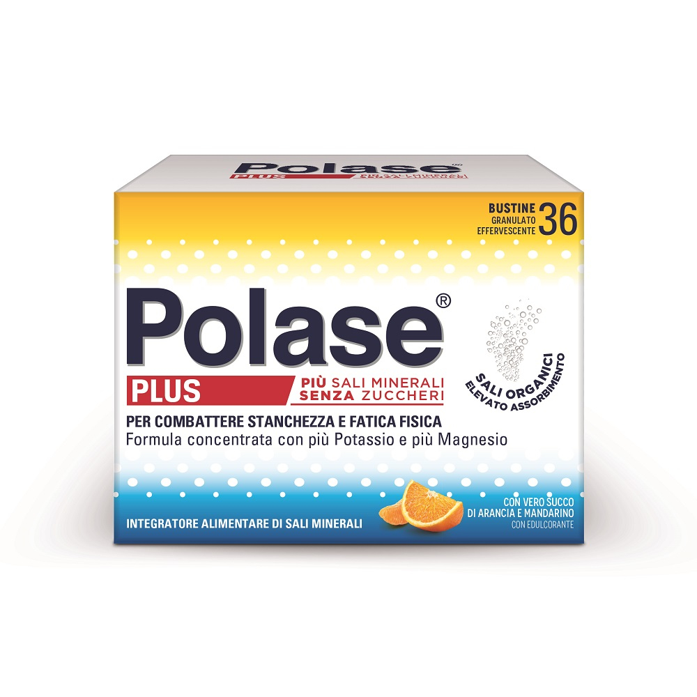Polase Plus Integratore Alimentare Sali Minerali Organici Magnesio Potassio Arancia Mandarino 36 Bst