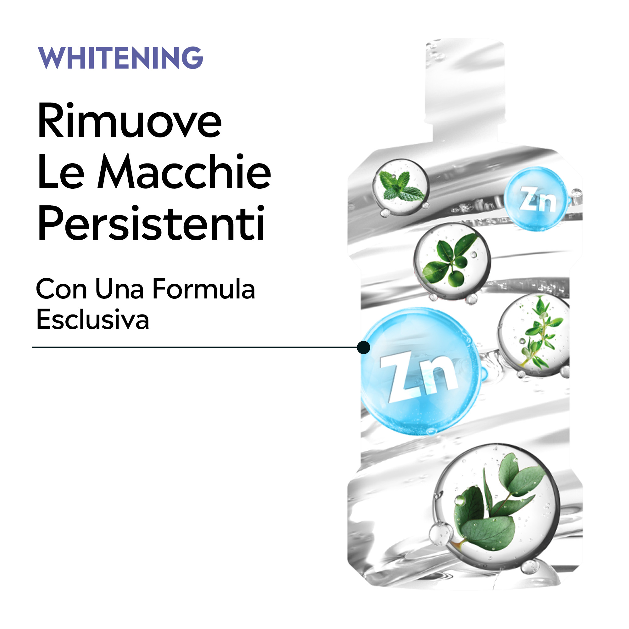 LISTERINE Advanced White Collutorio gusto delicato di Menta senza alcol con azione sbiancante 500 ml