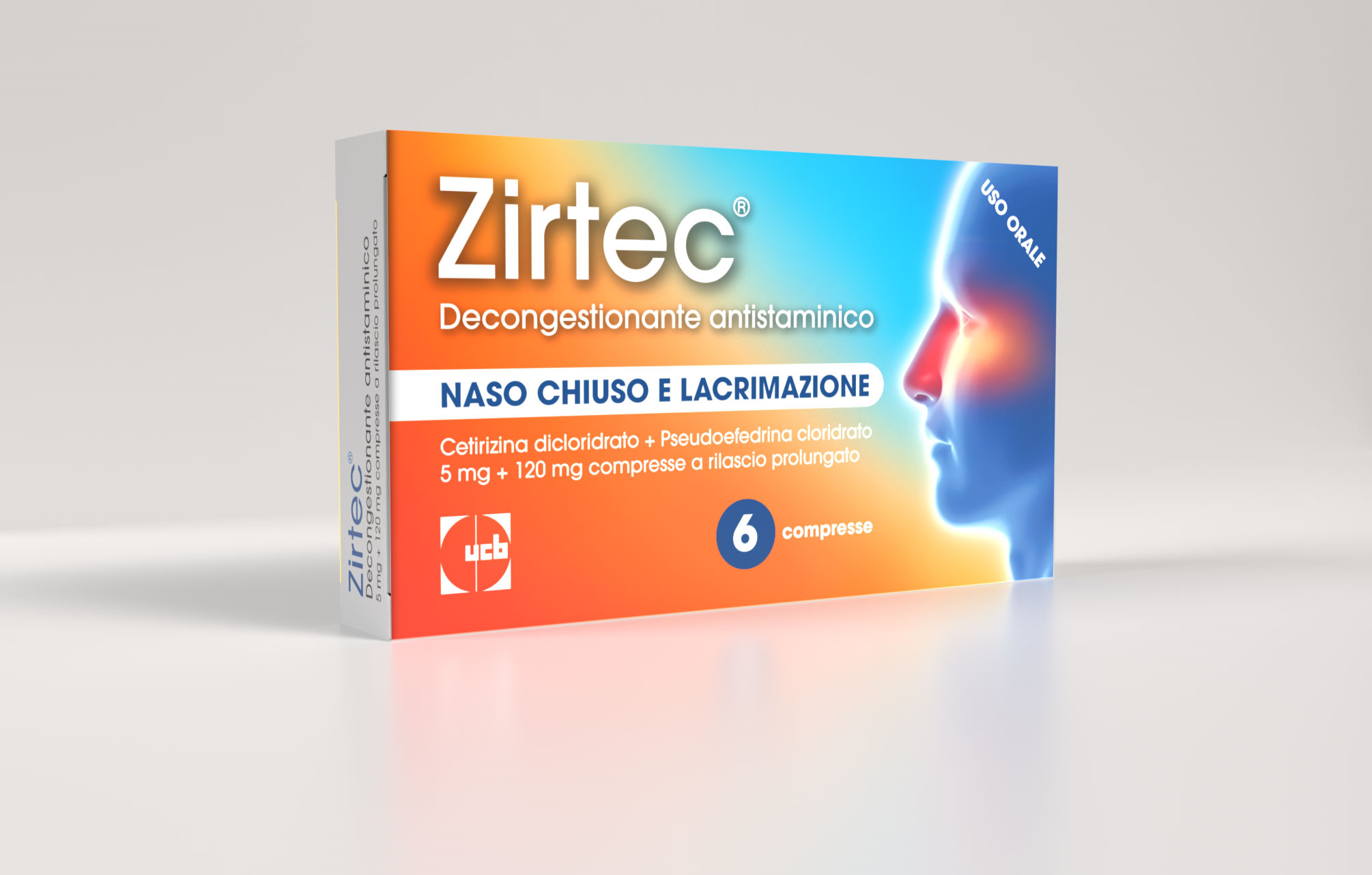 ZIRTEC DECONG ANT*6CPR 5+120MG