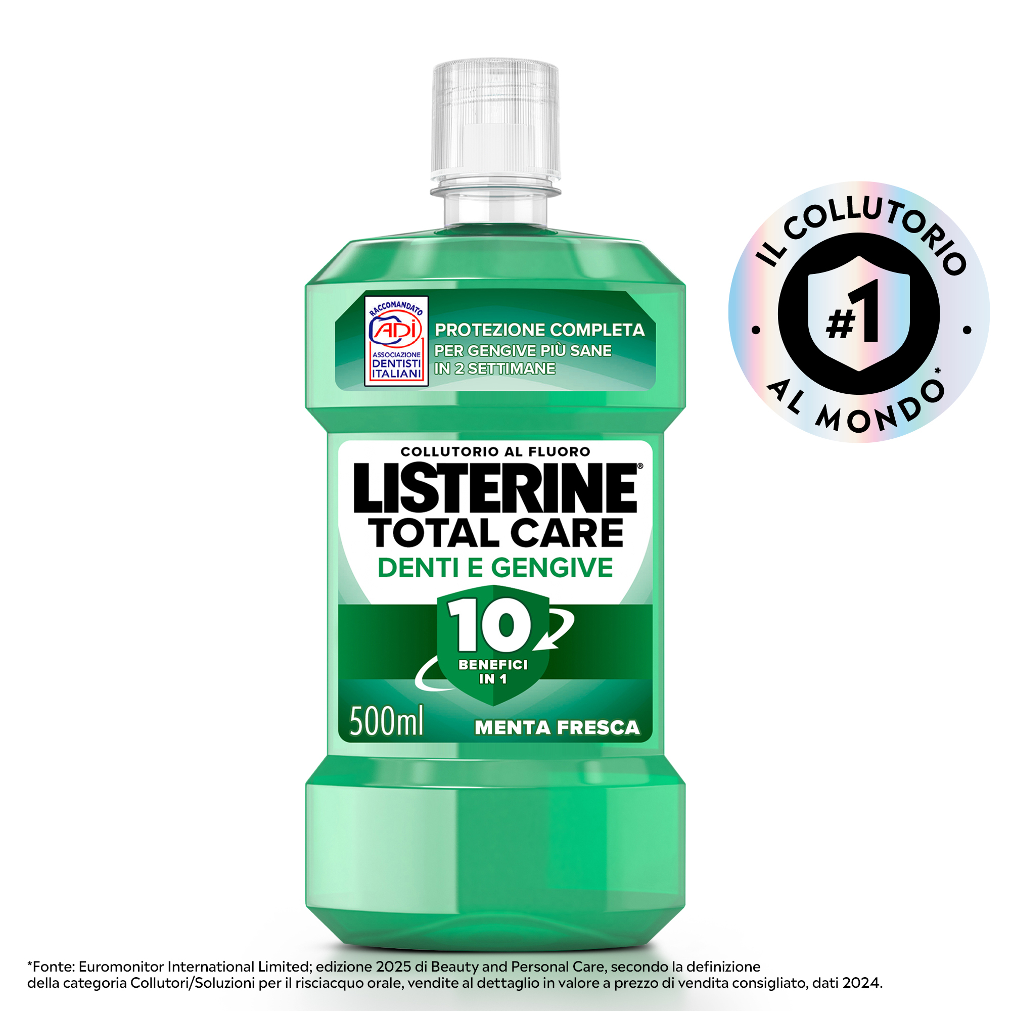 Listerine Total Care Difesa Denti E Gengive - Collutorio Alla Menta 500 ml