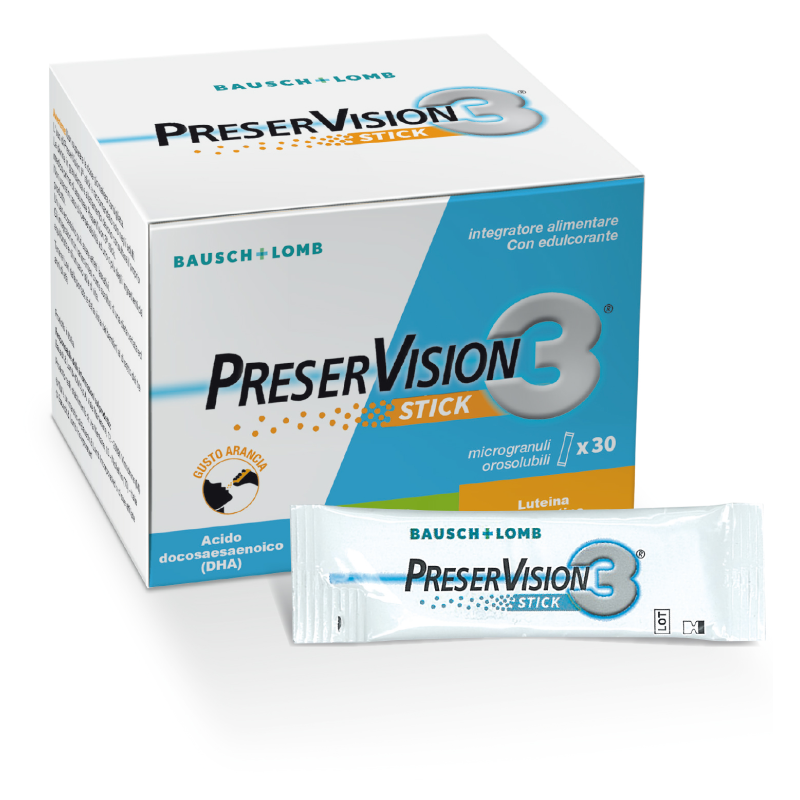 Preservision 3 utile per la vista 30 stick orosolubili Preservision 3 utile per la vista 30 stick orosolubili