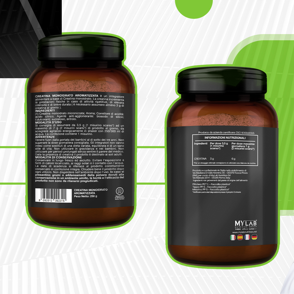 T-Rex Integratori Creatina Monoidrato Micronizzata Gusto Tropical 250 g - Integratore Di Creatina