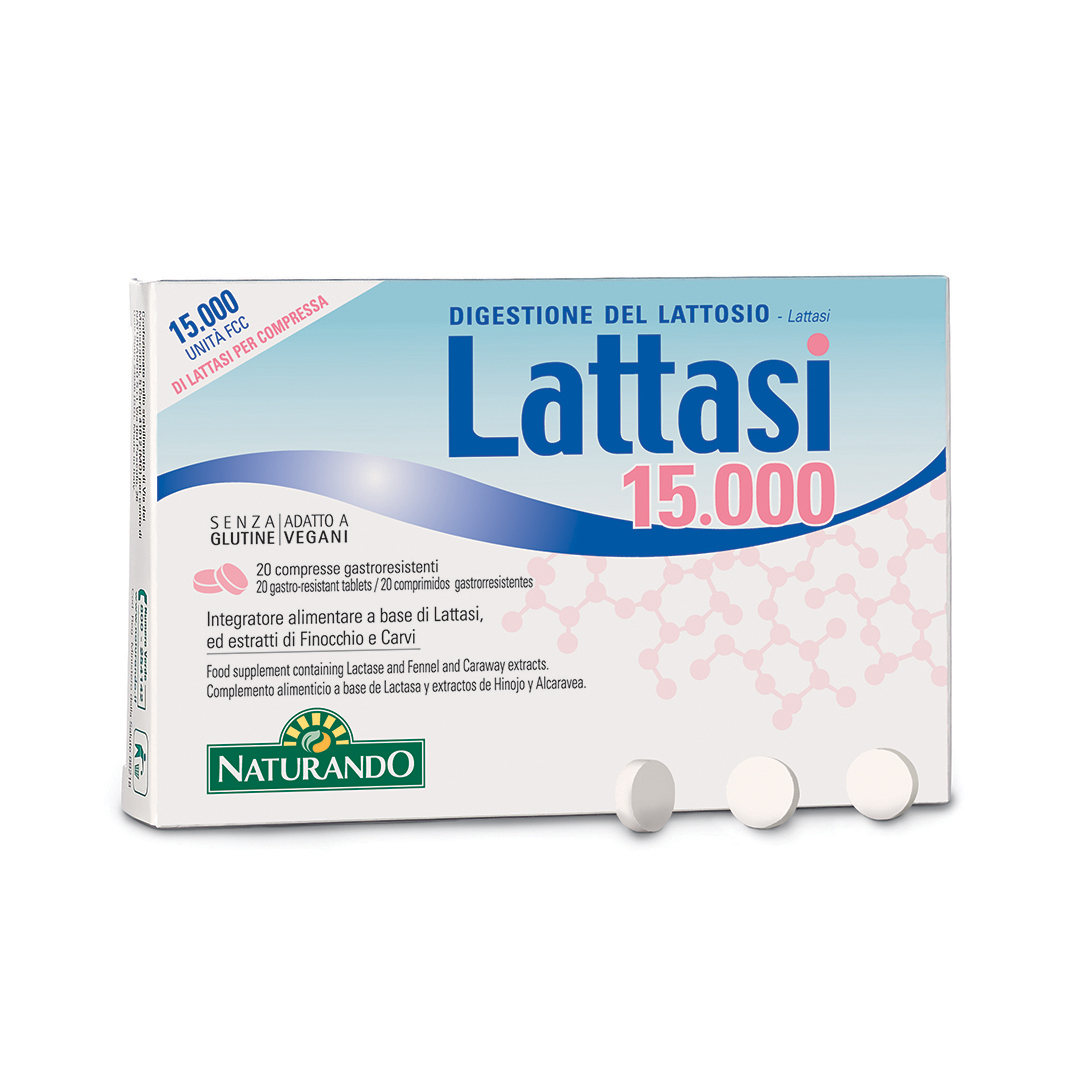 Naturando Lattasi 15000 Integratore 20 Capsule Naturando Lattasi 15000 Integratore 20 Capsule