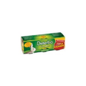 Dieterba Omogenizzato Coniglio 3 Vasetti da 80 g