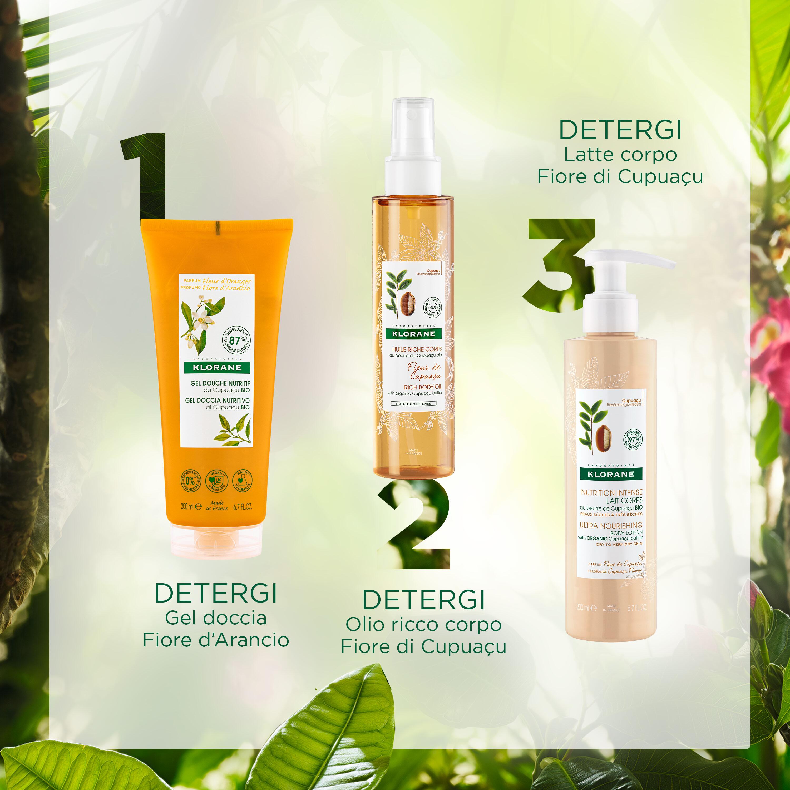 Klorane - Gel Doccia Nutritivo Al Profumo Fiore d'Arancio Per Tutti I Tipi Di Pelle 200 ml