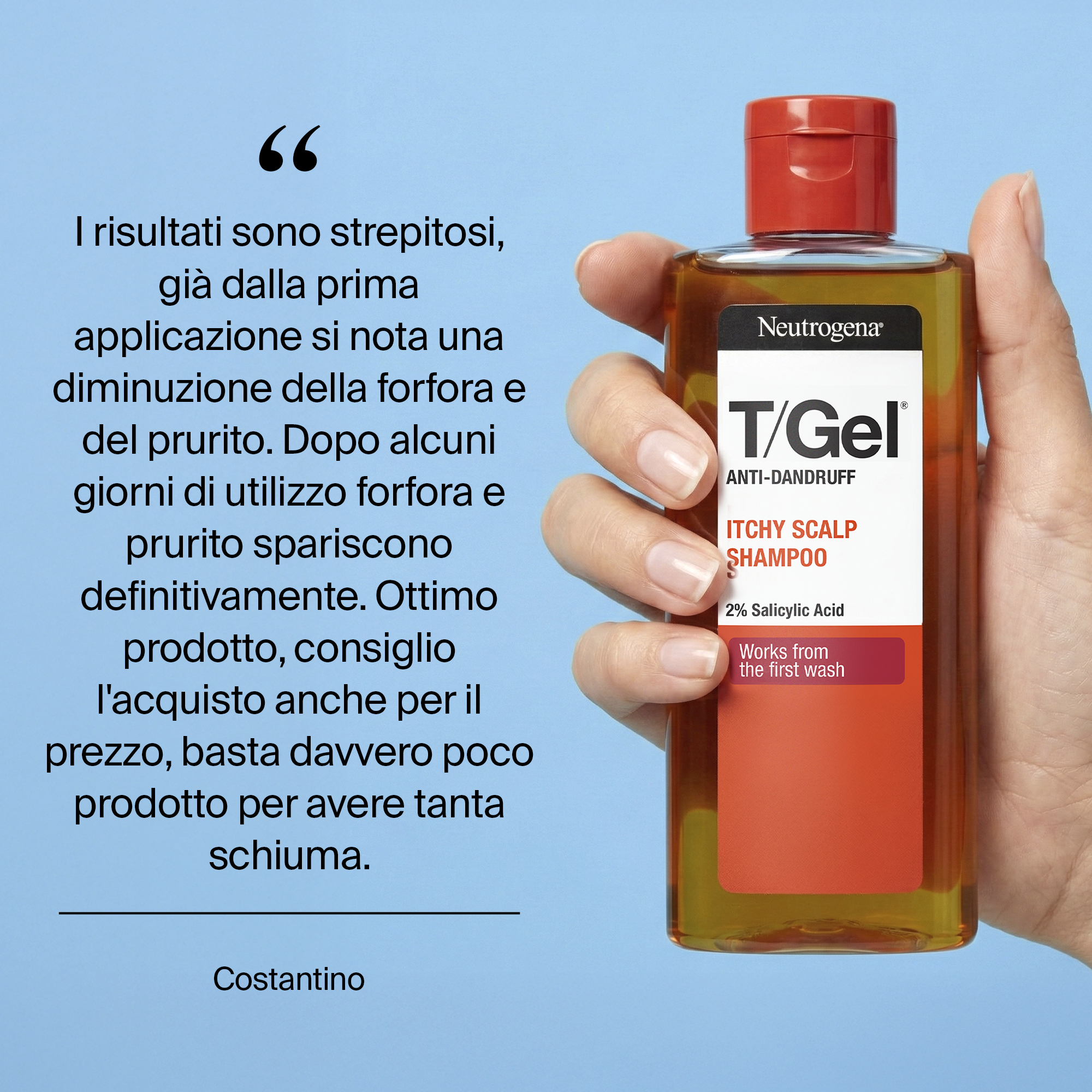 Neutrogena T/Gel - Shampoo Antiforfora Forte Per Adulti 150 ml