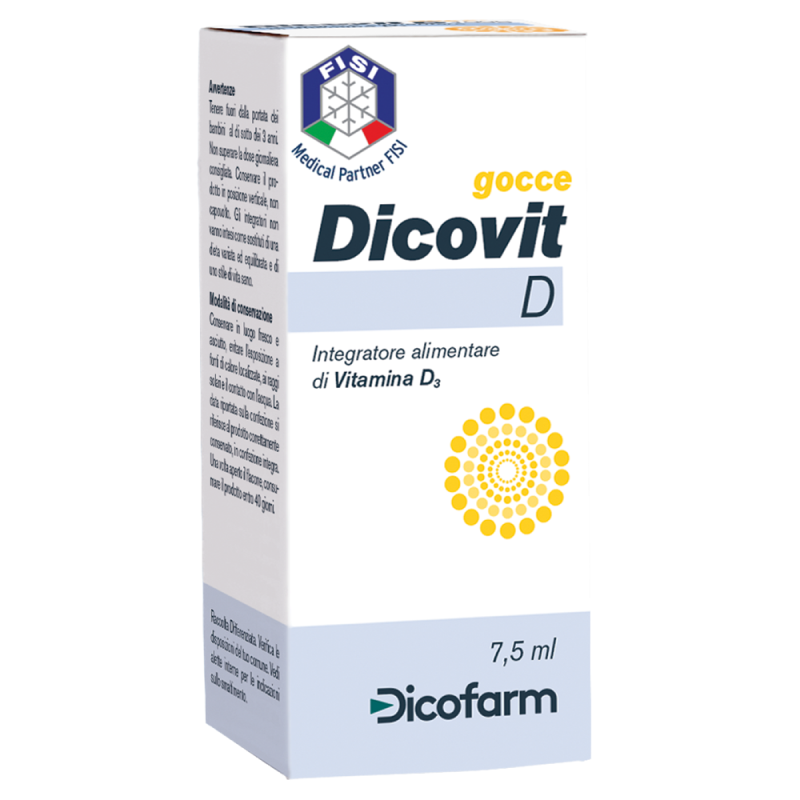 Dicovit D Gocce - Integratore di Vitamina D3 - 7,5 ml Dicovit D Gocce - Integratore di Vitamina D3 - 7,5 ml