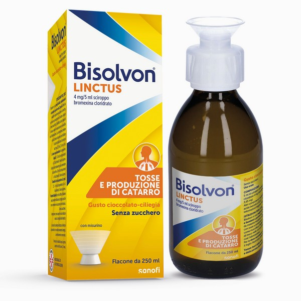 Bisolvon Linctus Sciroppo 4mg/5ml Tosse Grassa Mucolitico 250 ml Bisolvon Linctus Sciroppo 4mg/5ml Tosse Grassa Mucolitico 250 ml
