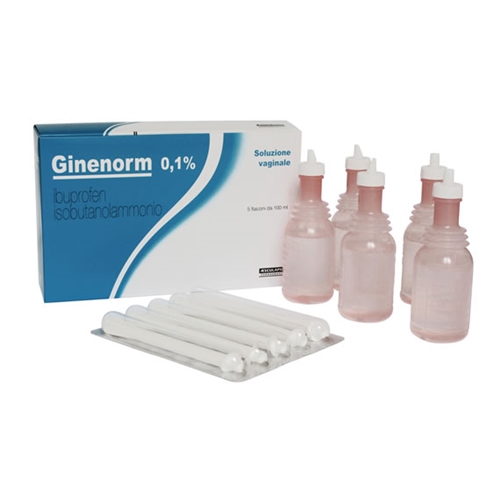 Ginenorm 0,1% Ibuprofen 5 Flaconi 100 ml Ginenorm 0,1% Ibuprofen 5 Flaconi 100 ml
