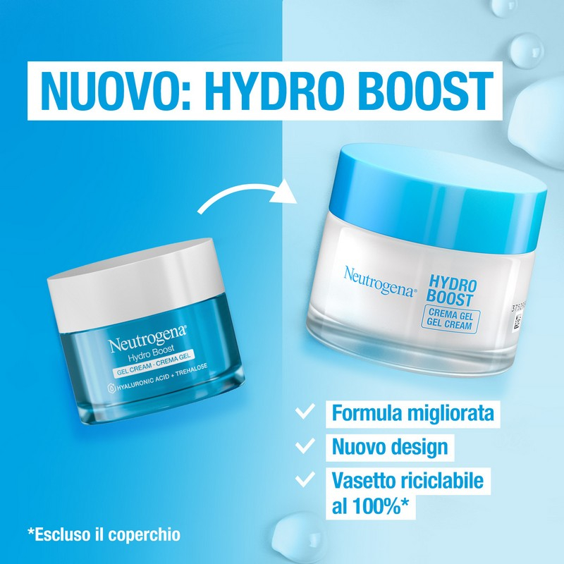 Neutrogena Hydro Boost Crema Gel 50 ml, Crema idratante viso con Acido Ialuronico per pelle secca Neutrogena Hydro Boost Crema Gel 50 ml, Crema idratante viso con Acido Ialuronico per pelle secca