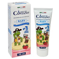 Pasta Del Capitano Baby Dentifricio +3 Anni Alla Fragola 75 ml Pasta Del Capitano Baby Dentifricio +3 Anni Alla Fragola 75 ml