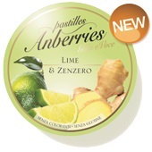 Anberries Gola e Voce Pastiglie Lime & Zenzero 50 g Anberries Gola e Voce Pastiglie Lime & Zenzero 50 g