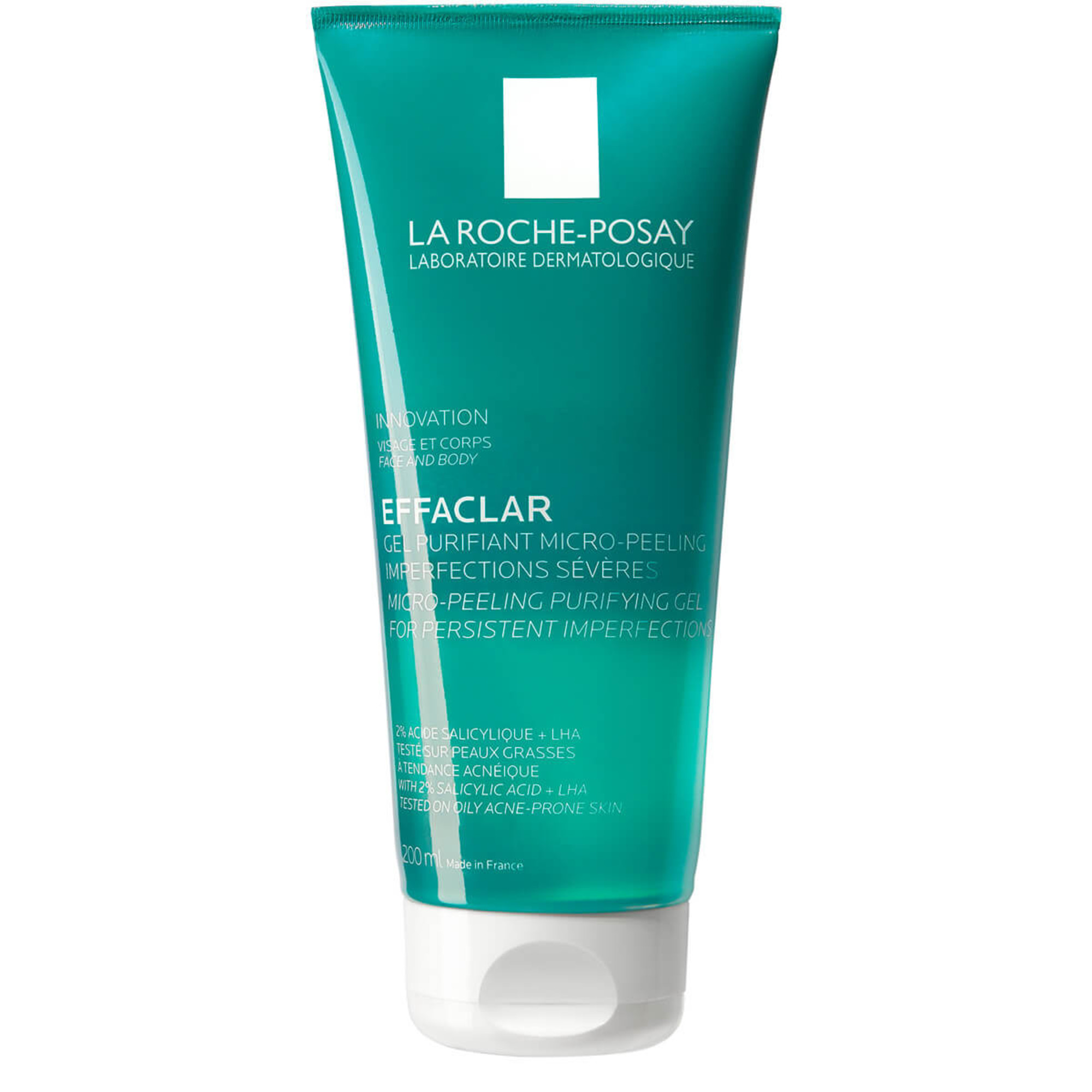 La Roche-Posay Effaclar - Gel Purificante Micro-Peeling Per Pelle Mista, Grassa o Acneica 200 ml
