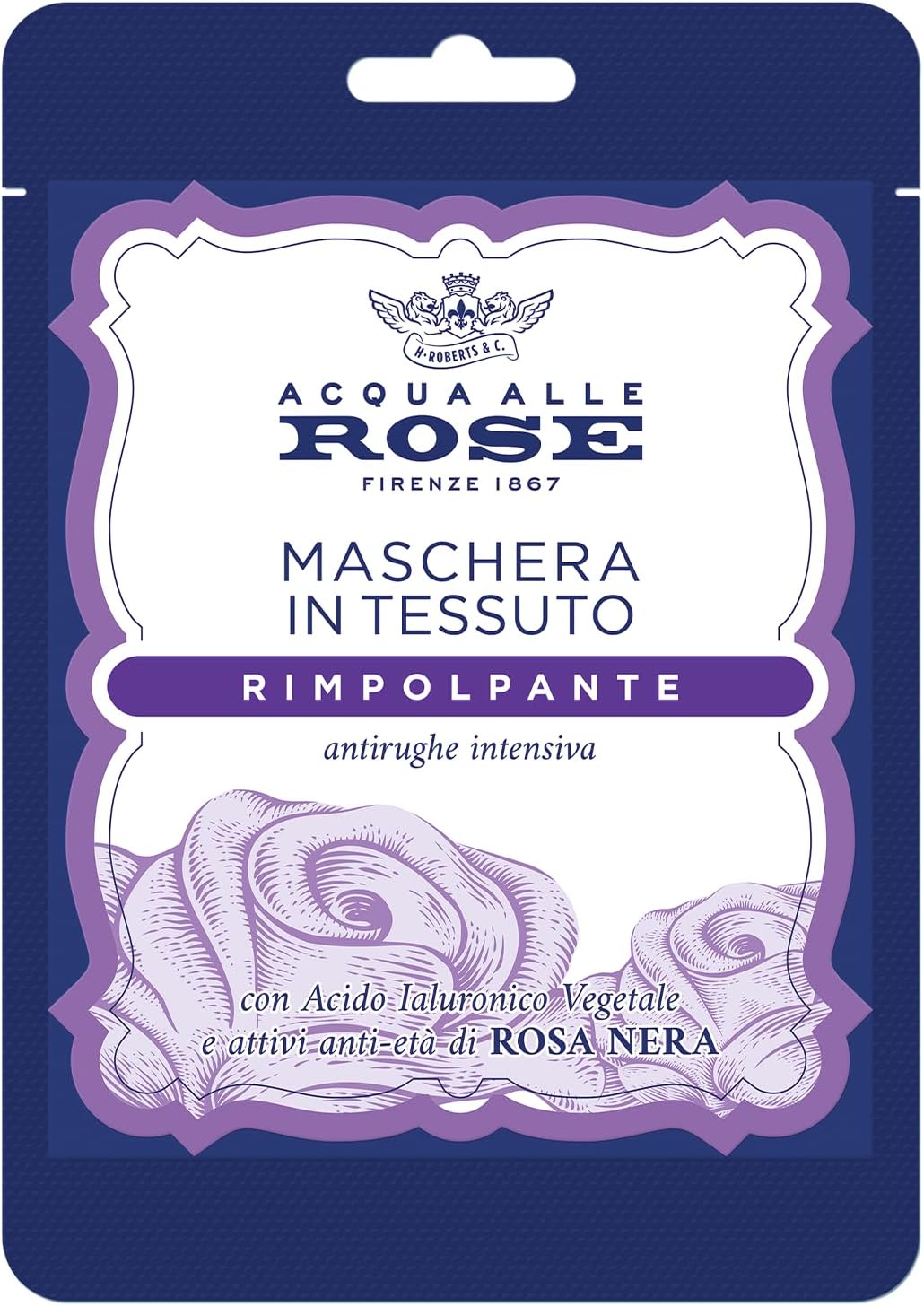 Acqua Alle Rose - 1 Maschera In Tessuto Rimpolpante Viso