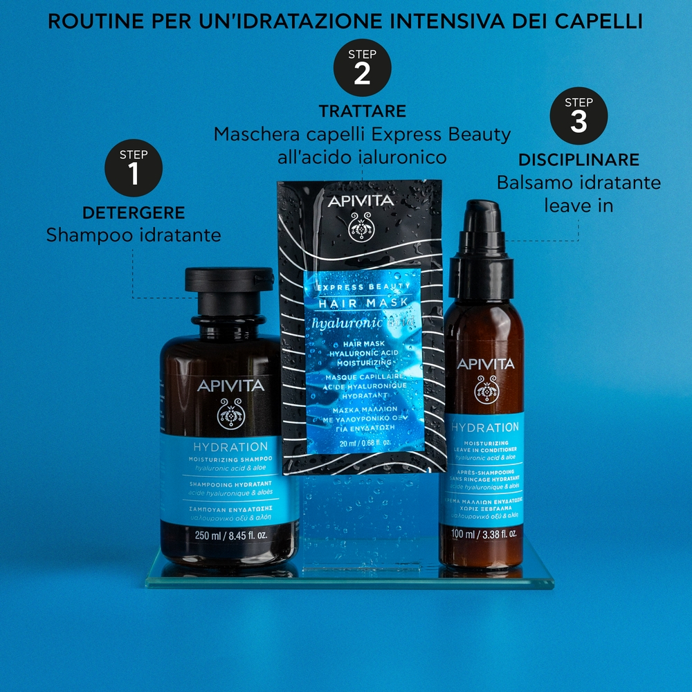 APIVITA Express Beauty Maschera Capelli Idratante con Acido Ialuronico 20ML APIVITA Express Beauty Maschera Capelli Idratante con Acido Ialuronico 20ML