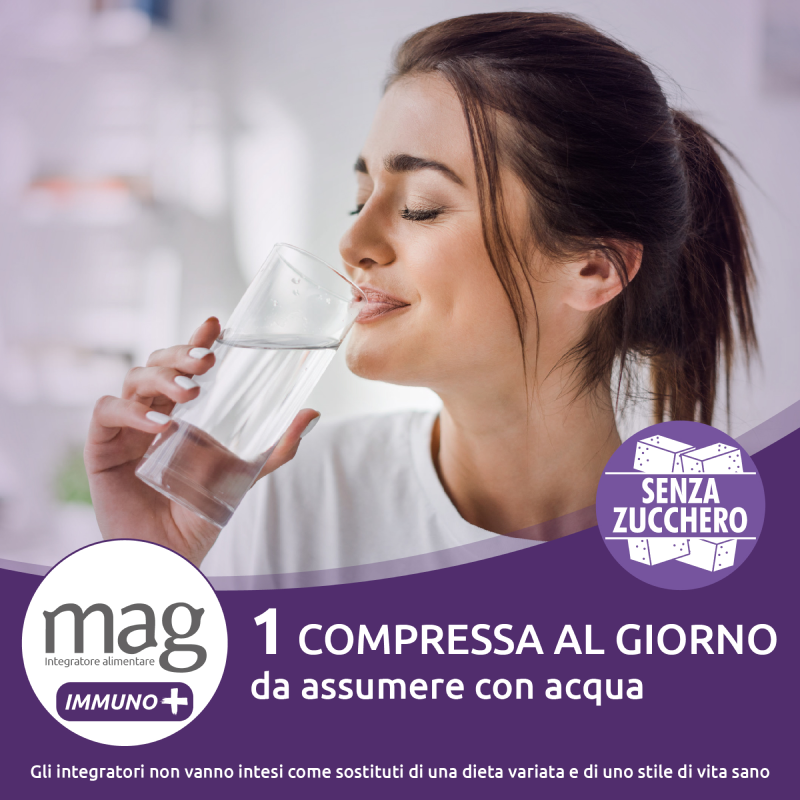 Mag Immuno+ Difese Immunitarie , Integratore Alimentare con Vitamine e Minerali per Supportare le Difese Immunitarie, con Magnesio Contro Stanchezza e Affaticamento Mag Immuno+ Difese Immunitarie , Integratore Alimentare con Vitamine e Minerali per Supportare le Difese Immunitarie, con Magnesio Contro Stanchezza e Affaticamento