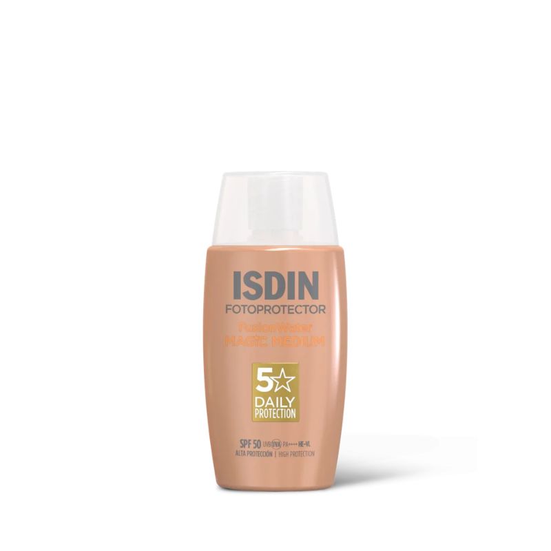 Isdin - Fotoprotector Fusion Water Magic SPF50 Medium - Protezione Solare Viso 50 ml