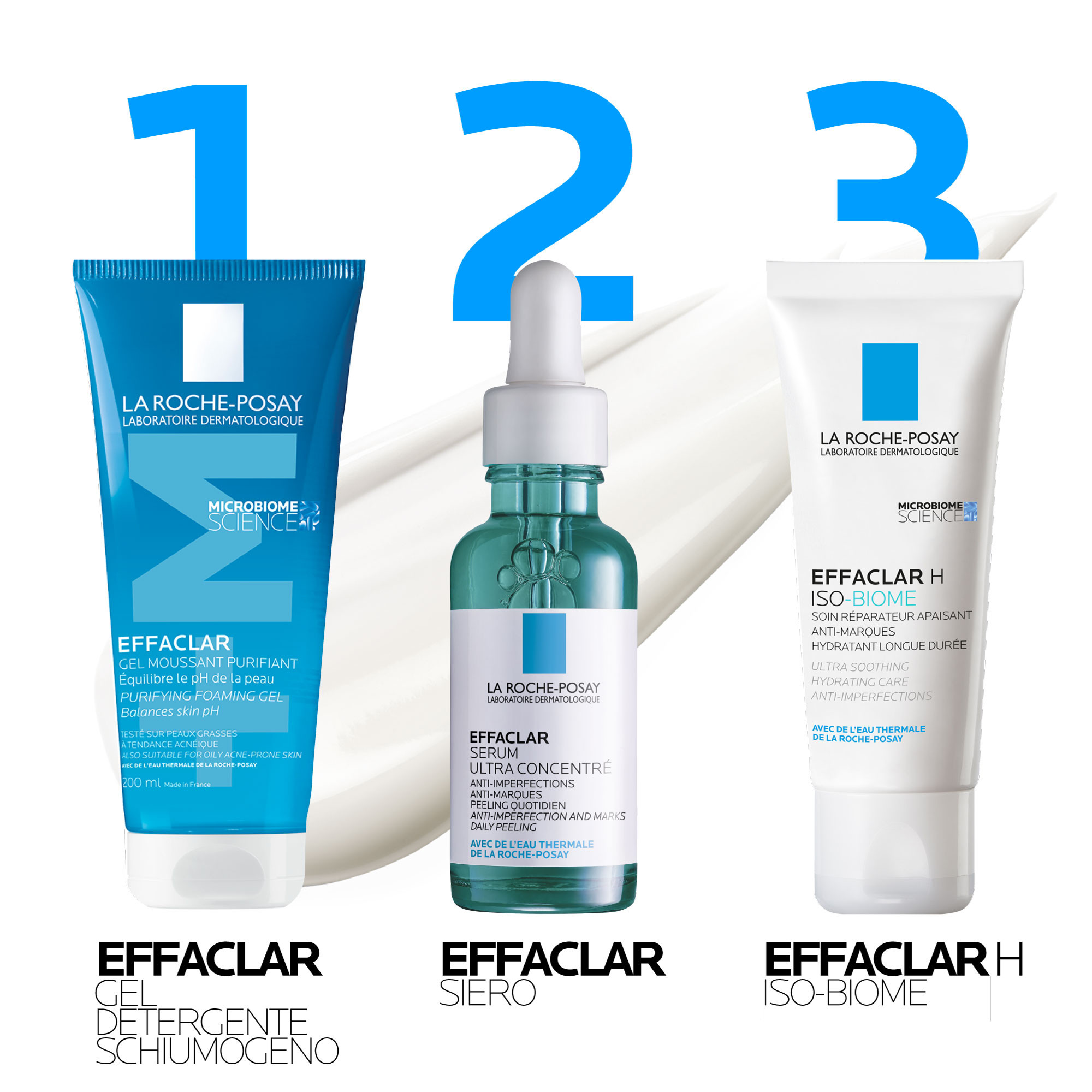 La Roche-Posay Effaclar H Iso-Biome - Crema Viso Per Pelle Mista, Grassa O A Tendenza Acneica 40 ml