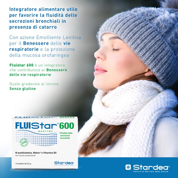 Fluistar 600 Integratore Fluidificante 14 Bustine Fluistar 600 Integratore Fluidificante 14 Bustine