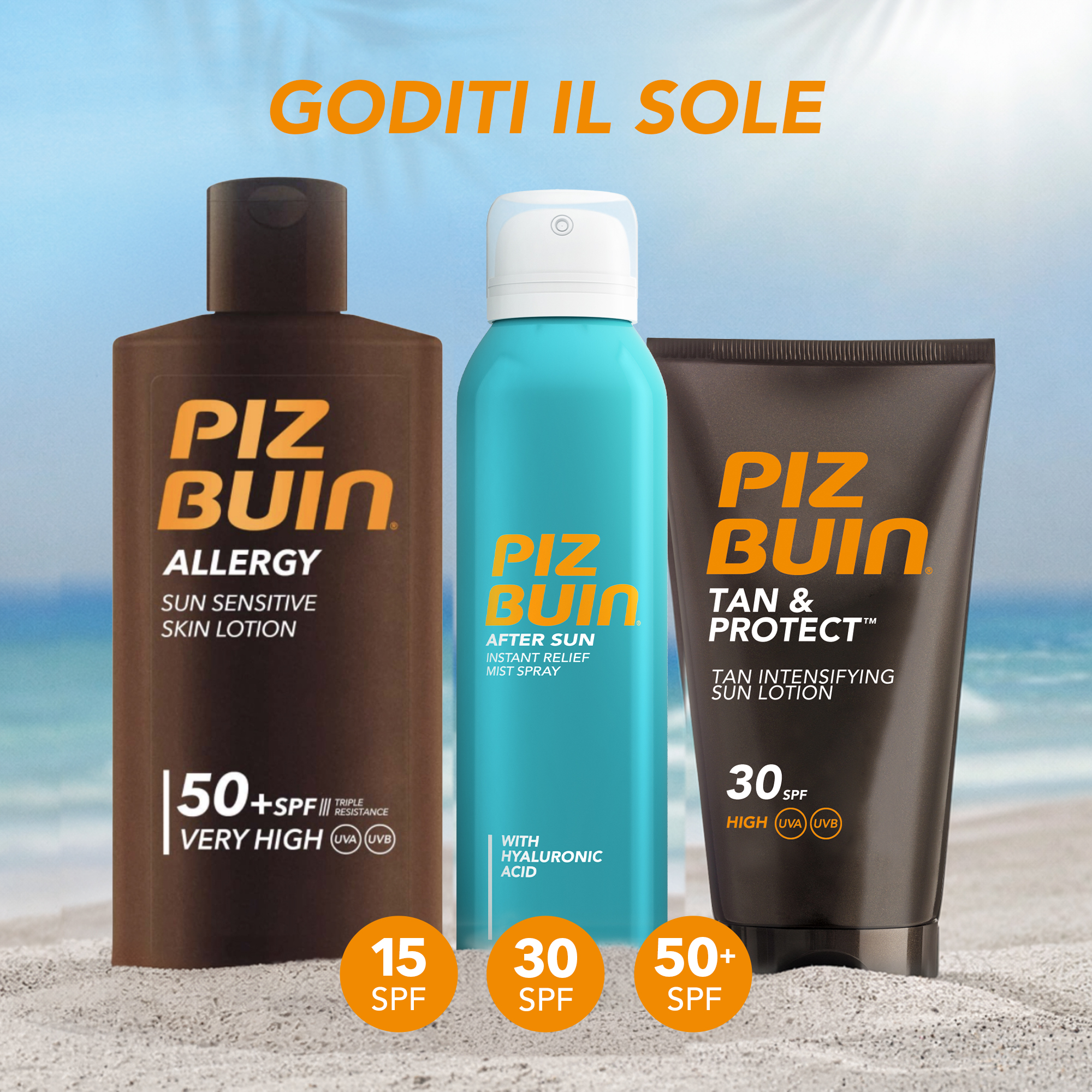 Piz Buin Moisturising Sun Lotion SPF30 - Latte Solare Corpo 200 ml