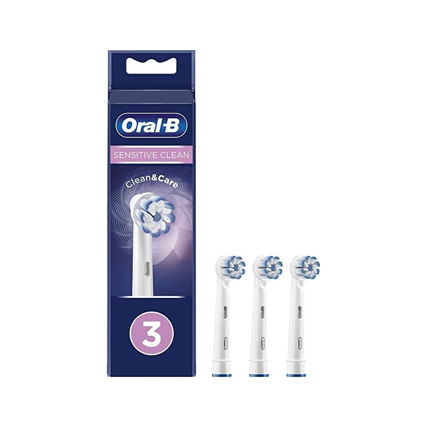 Oral-B Sensitive Clean Testine Di Ricambio 3 Pezzi EB-60-3  Oral-B Sensitive Clean Testine Di Ricambio 3 Pezzi EB-60-3