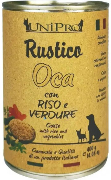 UNIPRO CANE RUSTICO OCA RISO VERDURE 400GR (lattina)