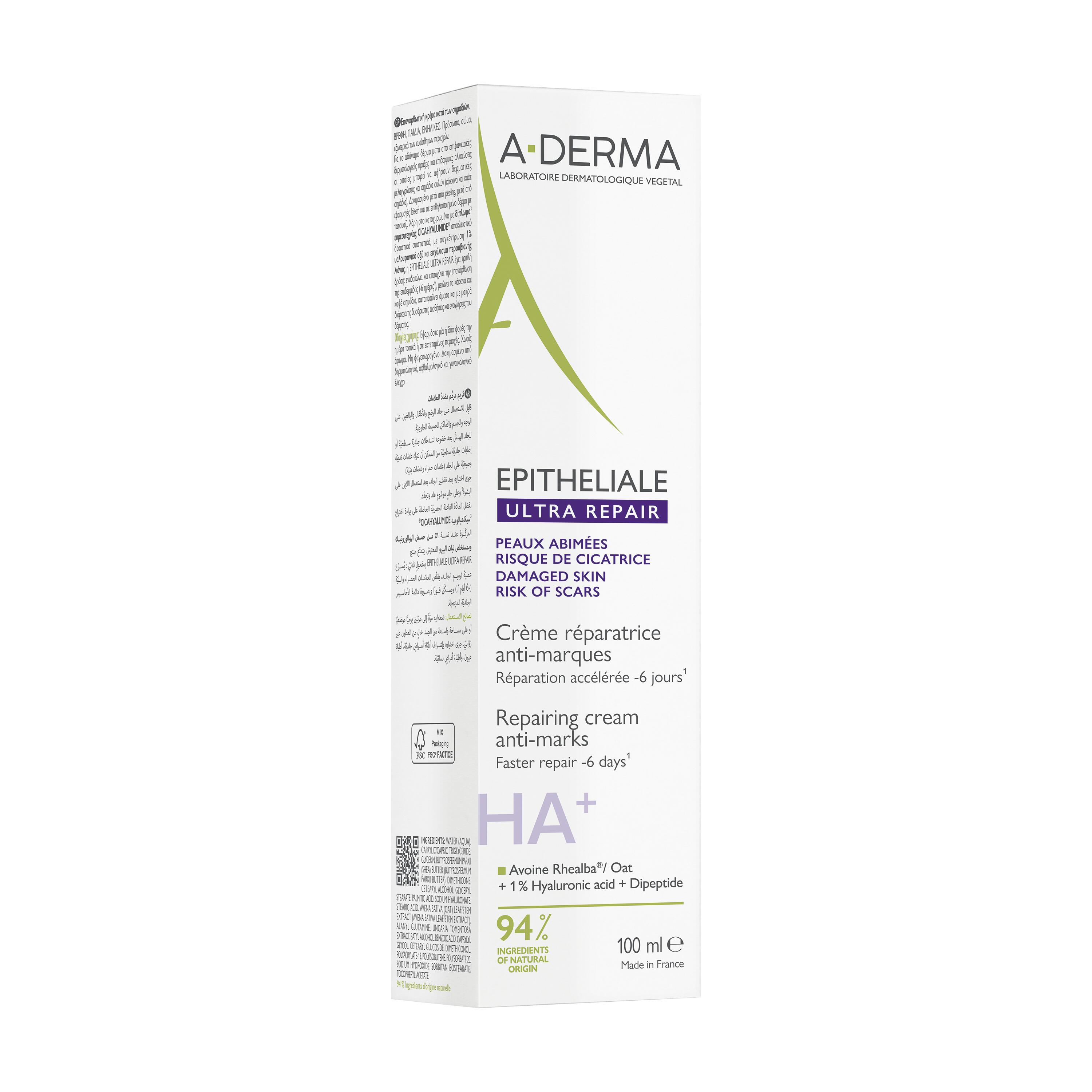 A-Derma Epitheliale Ultra Repair - Crema Ristrutturante Anti-Segni Residui 100 ml