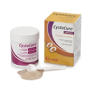 CYSTOCURE MANGIME COMPLEMENTARE CHE CONSENTE UN CONTROLLO NATURALE DELLE CISTITI DI ORIGINE BATTERICA DEL CANE E GATTO