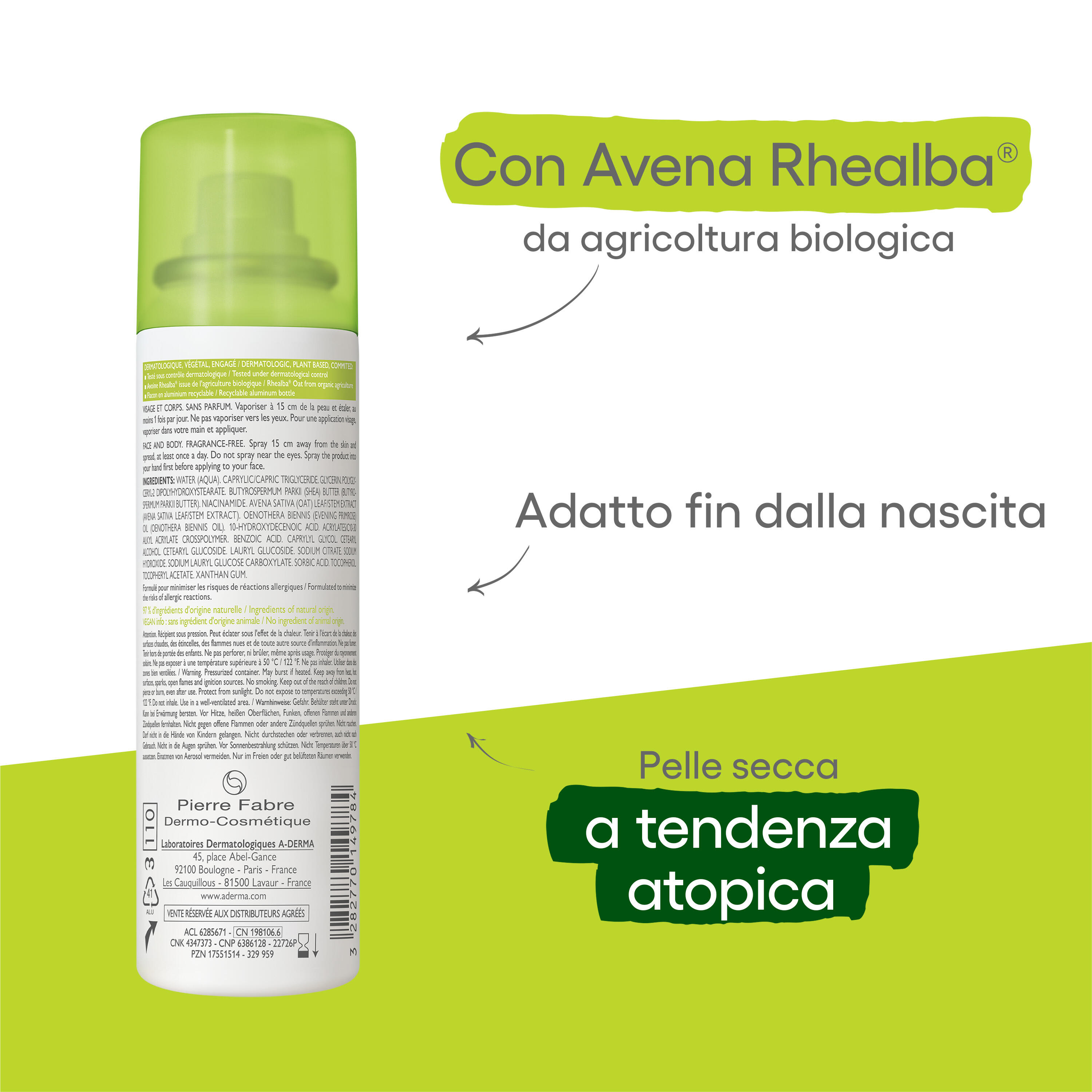 A-Derma Exomega Control - Spray Emolliente 50 ml