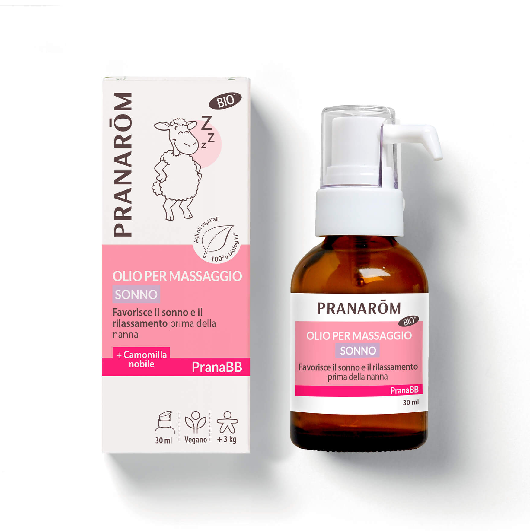 Pranarom PranaBB - Olio Per Massaggio Sonno Bio 30 ml