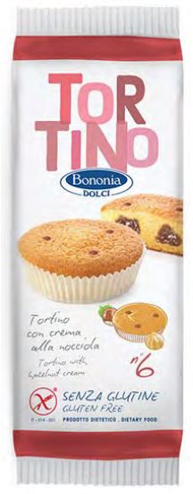 Bononia Senza Glutine Tortina Con Crema Alla Nocciola 6x50 g Bononia Senza Glutine Tortina Con Crema Alla Nocciola 6x50 g