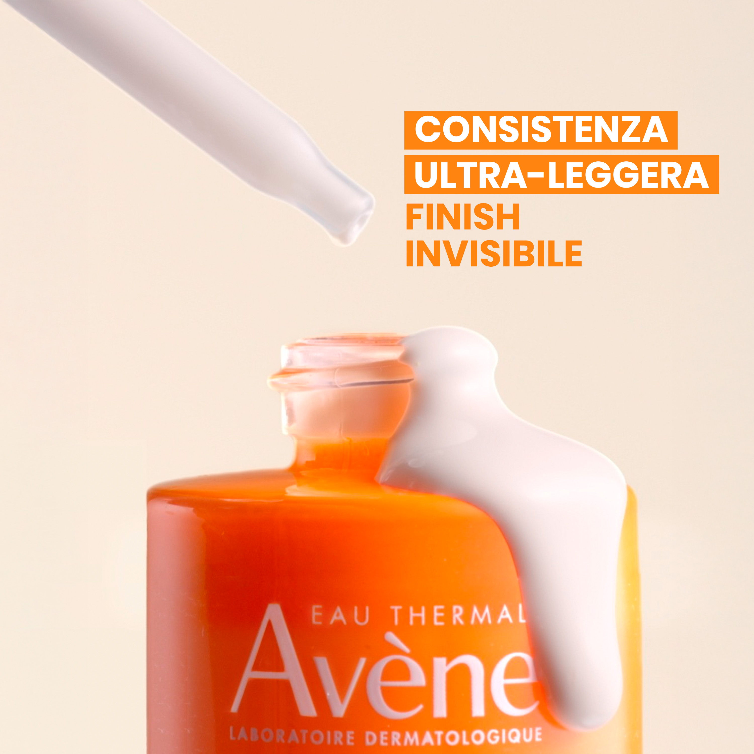 Avène - Eau Thermale Ultra Siero SPF50+ Rimpolpa Immediatamente - Protezione Solare Molto Alta Viso 30 ml