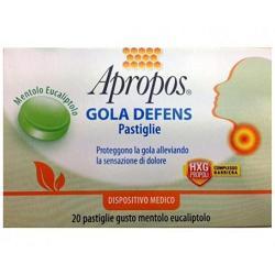 Apropos Gola Defens Mentolo ed Eucaliptolo 20 Pastiglie