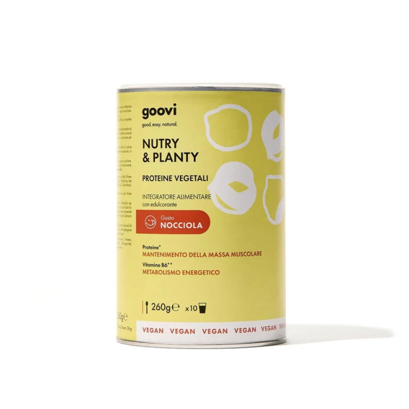 Goovi Nutry & Planty Gusto Nocciola - Proteine Vegetali In Polvere 260 g 