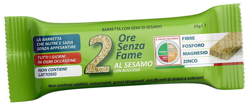 2 Ore Senza Fame al sesamo con nocciole Barretta spezzafame da 25g