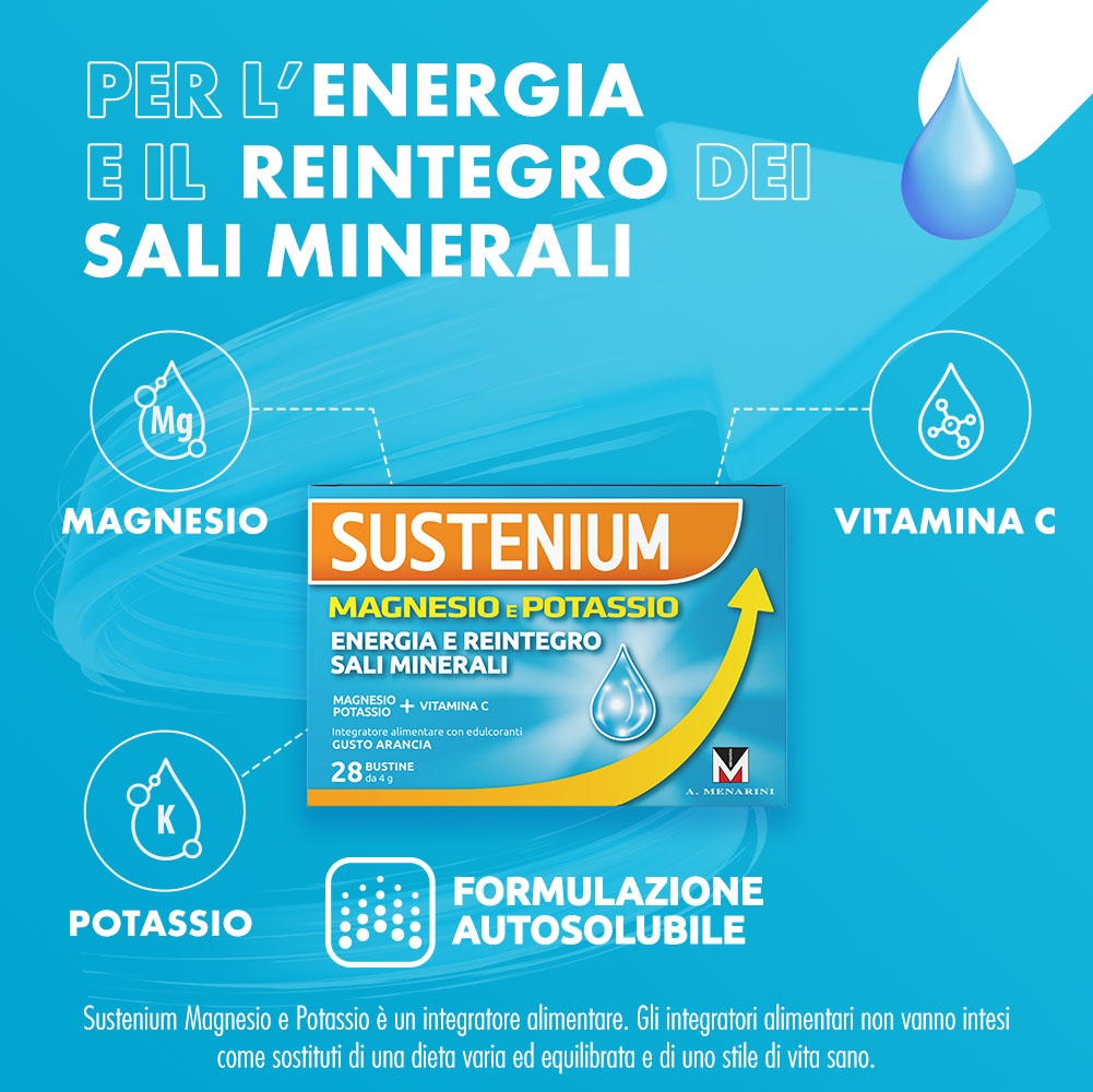 Sustenium Magnesio e Potassio - 28 Bustine