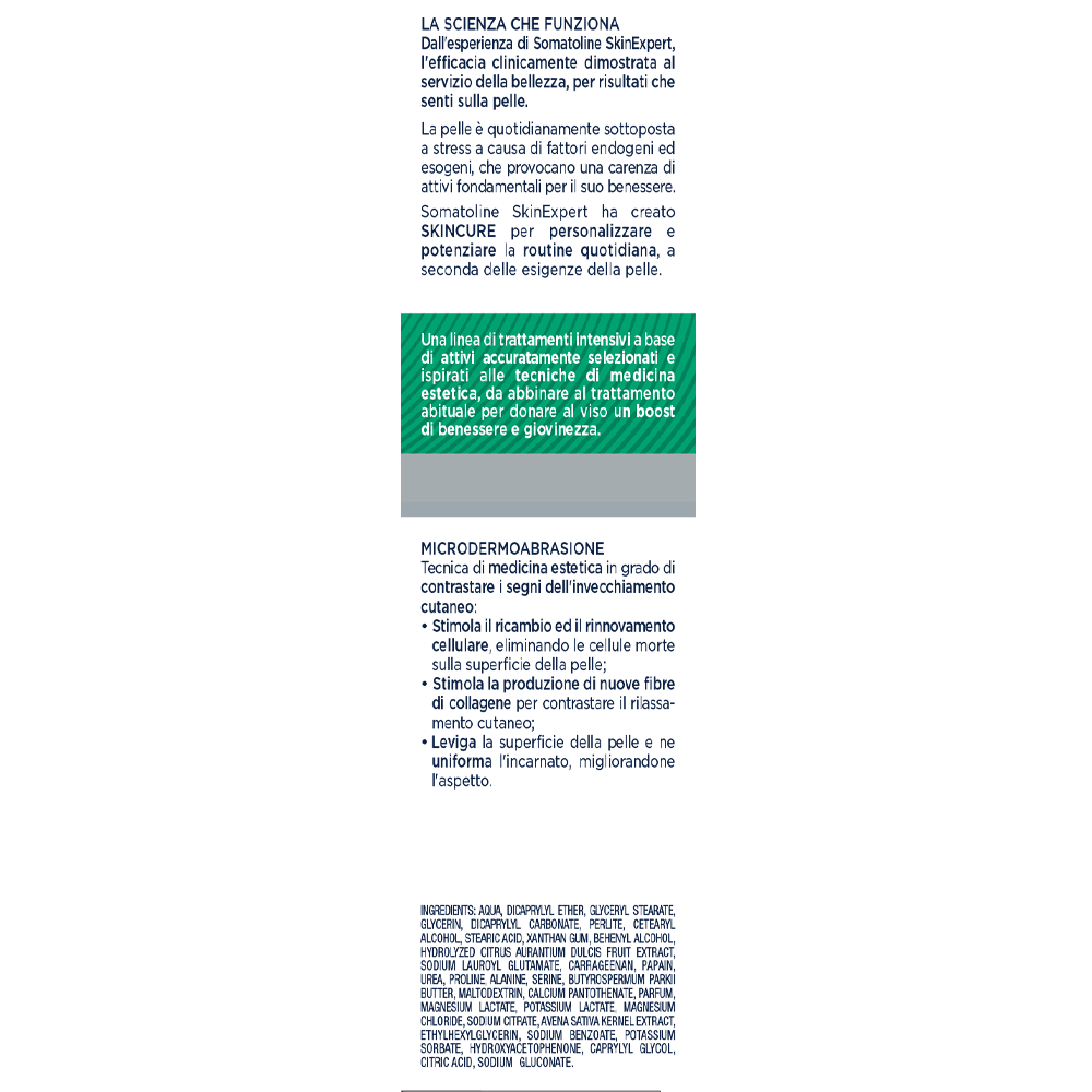 Somatoline SkinExpert, Skincure Dermolevigante, Crema Viso Esfoliante, Micro-granuli esfolianti - Papaina 50ml Somatoline SkinExpert, Skincure Dermolevigante, Crema Viso Esfoliante, Micro-granuli esfolianti - Papaina 50ml