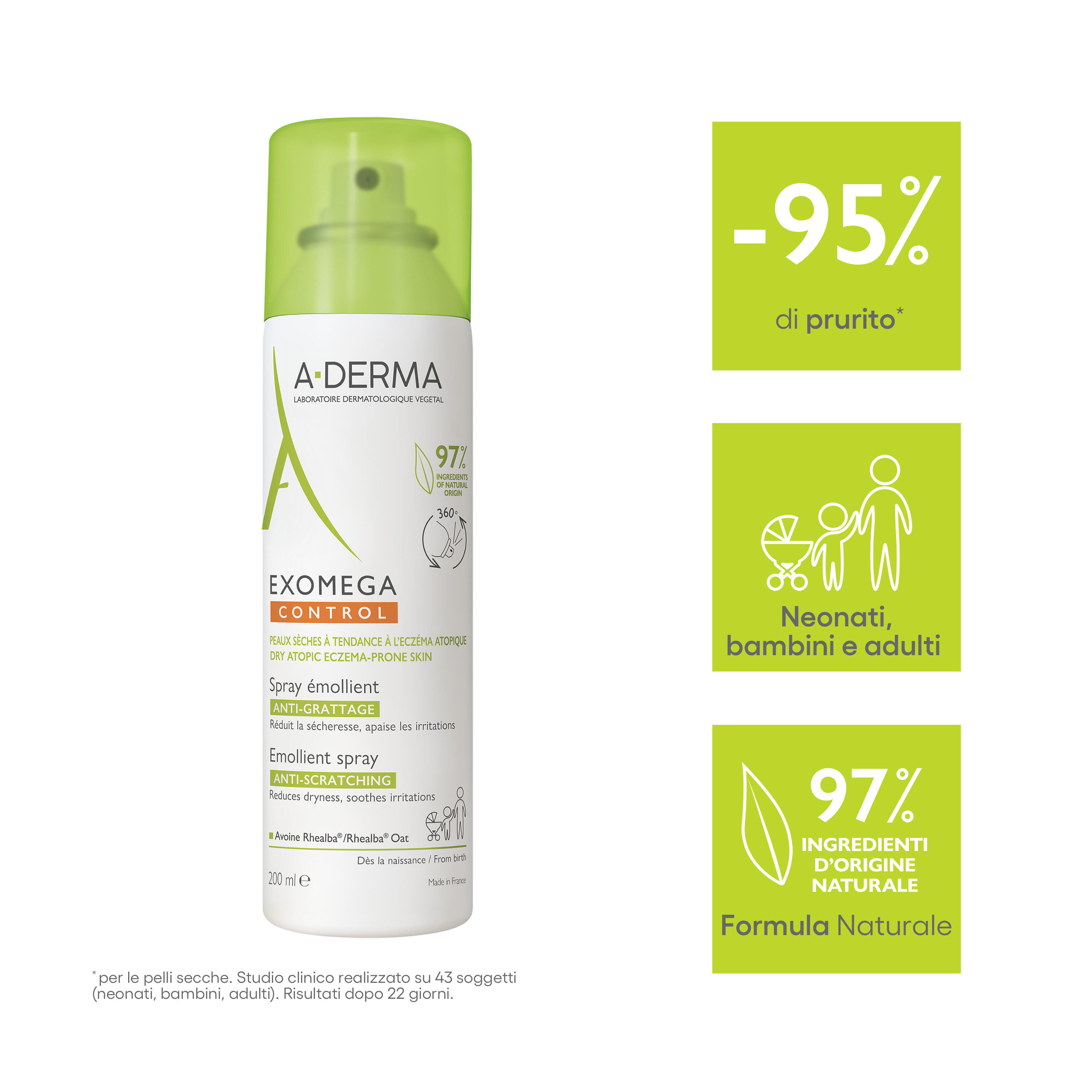A-Derma Exomega Control - Spray Emolliente 200 ml